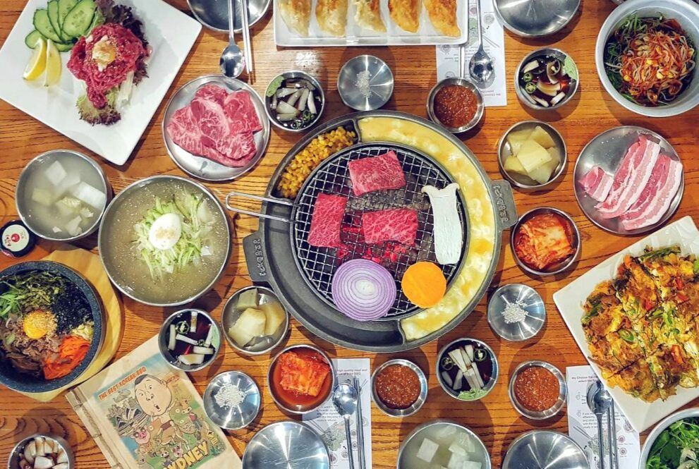 Plus 82 Gogi Adelaide Korean BBQ table feast